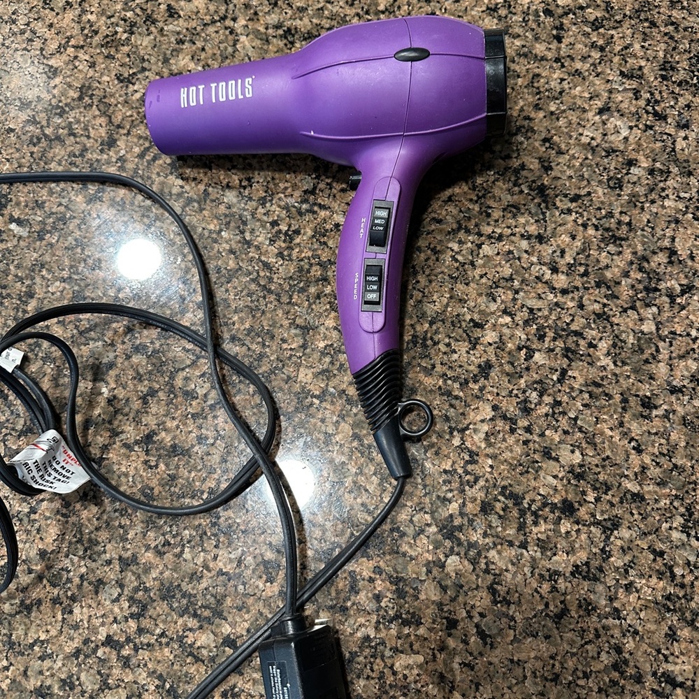 Vibrant Purple Hair Dryer by Hot Tools